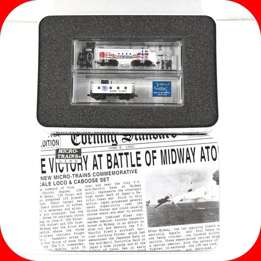N Scale **BATTLE of MIDWAY** FT Locomotive & Caboose - MTL 98321081 **DCC Ready