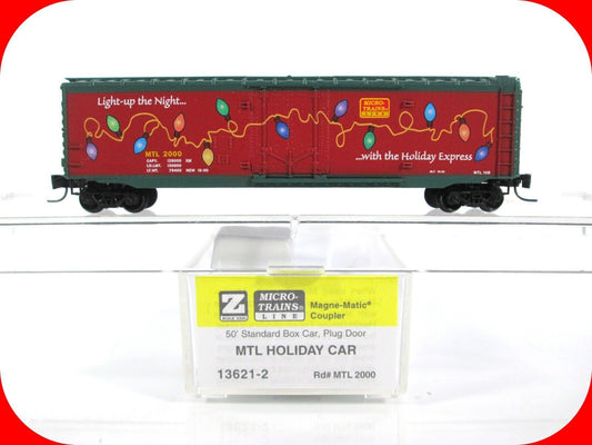 Z Scale **HOLIDAY EXPRESS** Christmas Lights Reefer #2000 - Micro Trains 13621-2