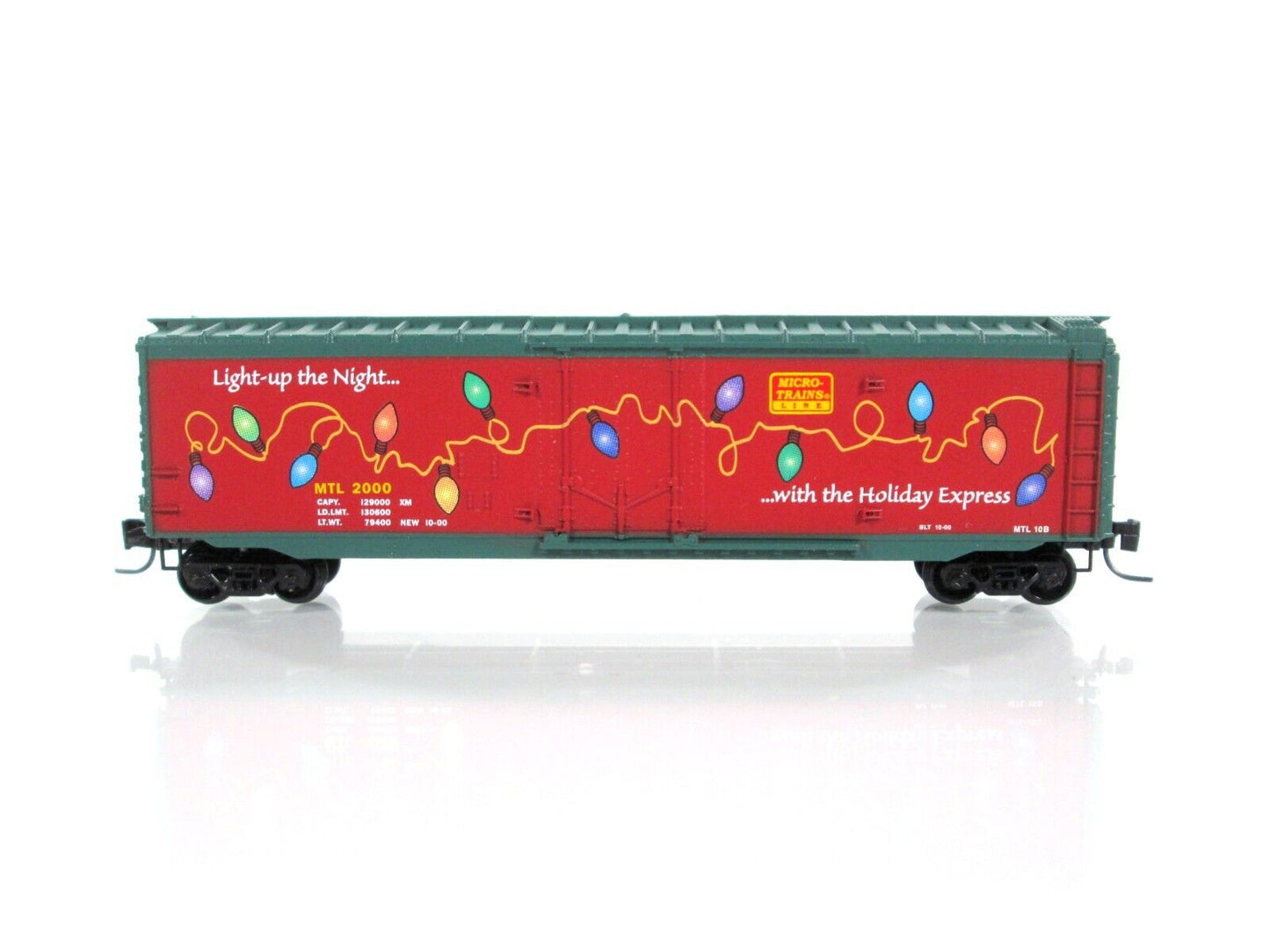 Z Scale **HOLIDAY EXPRESS** Christmas Lights Reefer #2000 - Micro Trains 13621-2