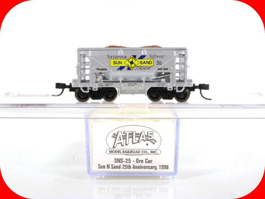 N Scale **ARIZONA SILVER** 70-Ton Mining Ore Car - Atlas / Sun-N-Sand 1998 *RARE