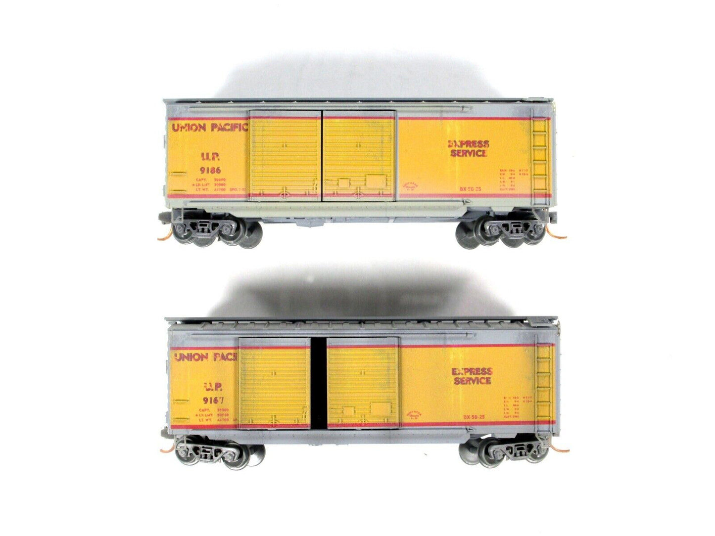 N Scale **UNION PACIFIC** Weathered  Express Box Car Set - Micro Trains 02344340