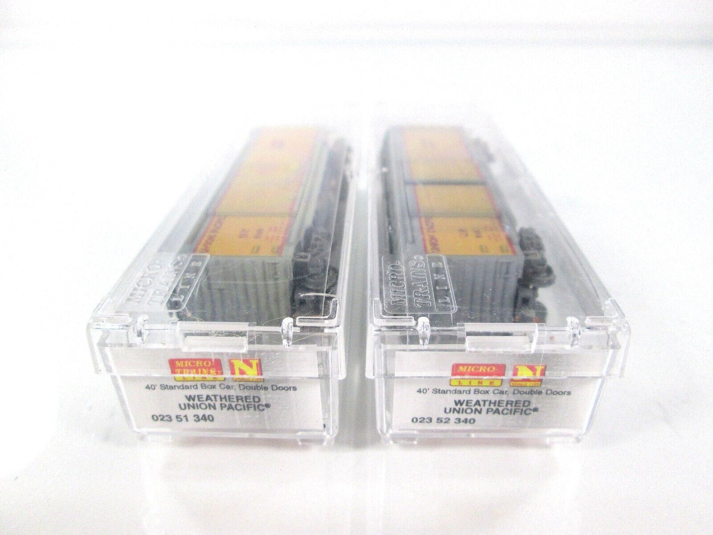 N Scale **UNION PACIFIC** Weathered  Express Box Car Set - Micro Trains 02344340
