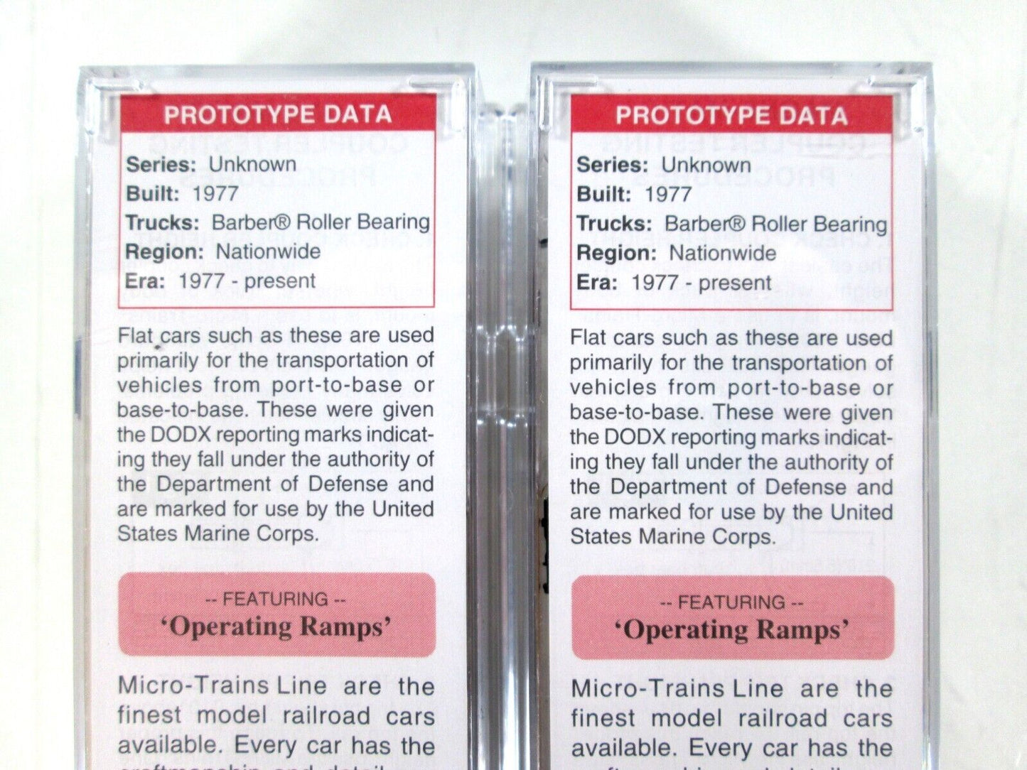 N Scale ***DEPARTMENT of DEFENSE*** 89' TOFC 4-Pack Set -- Micro Trains 99300013