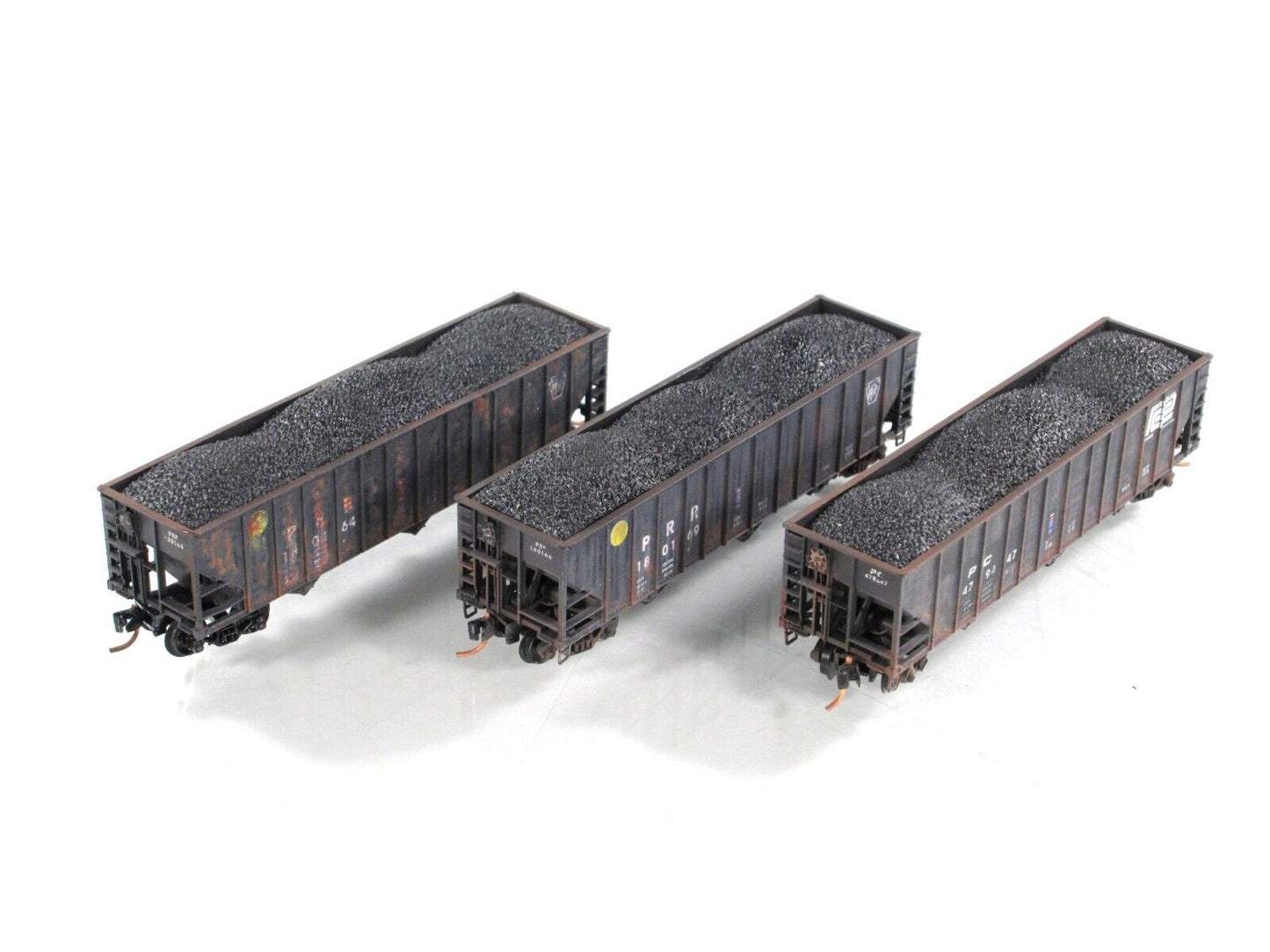 N Scale **PENN CENTRAL** Heritage Weathered Hoppers -Micro Trains 99305420 *Read