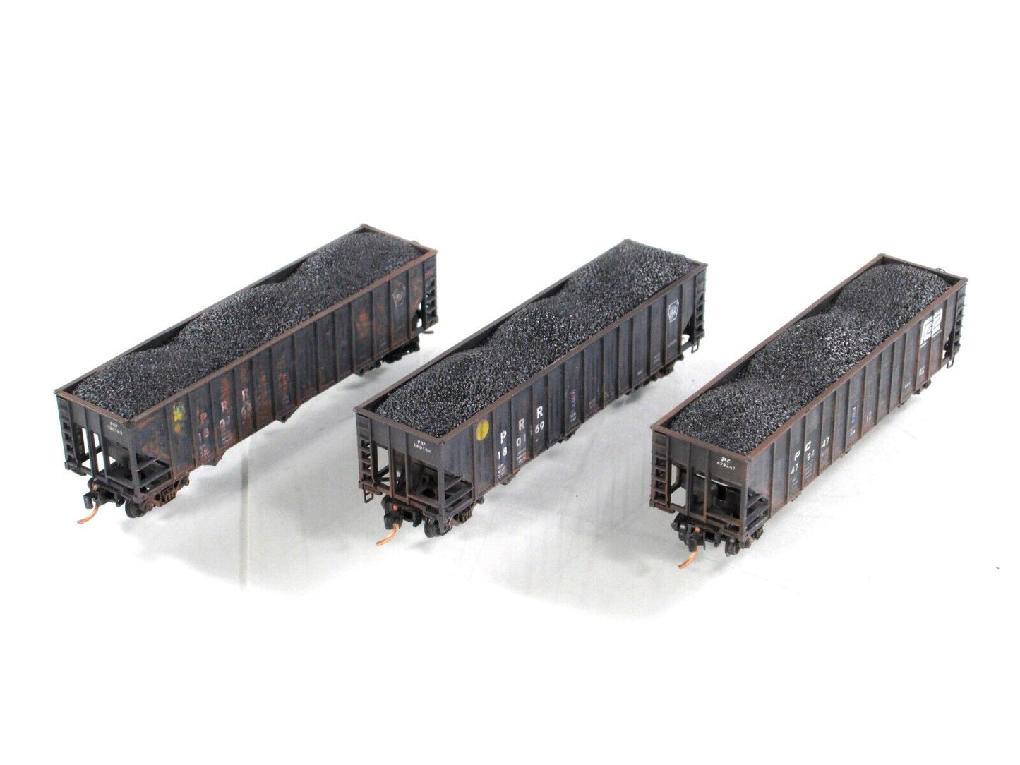 N Scale **PENN CENTRAL** Heritage Weathered Hoppers -Micro Trains 99305420 *Read