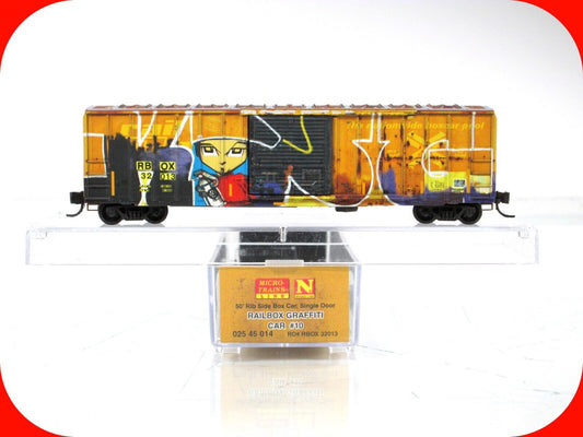 N Scale ***RAILBOX*** Mischief Night Graffiti Box Car ---- Micro Trains 02545014