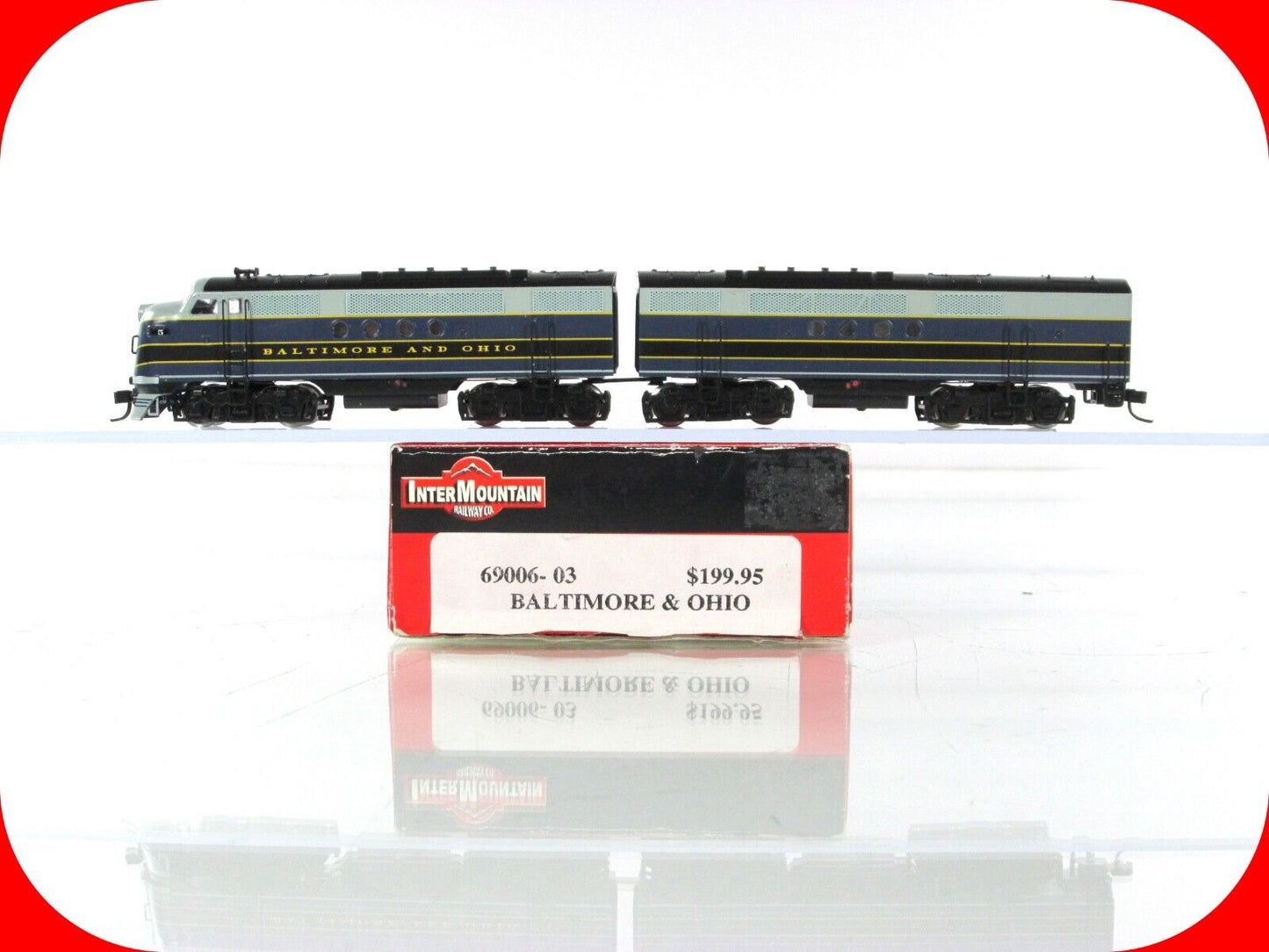 N Scale ***BALTIMORE OHIO*** EMD FT A/B Set #5 - Intermountain 69006-03, DCC Rdy