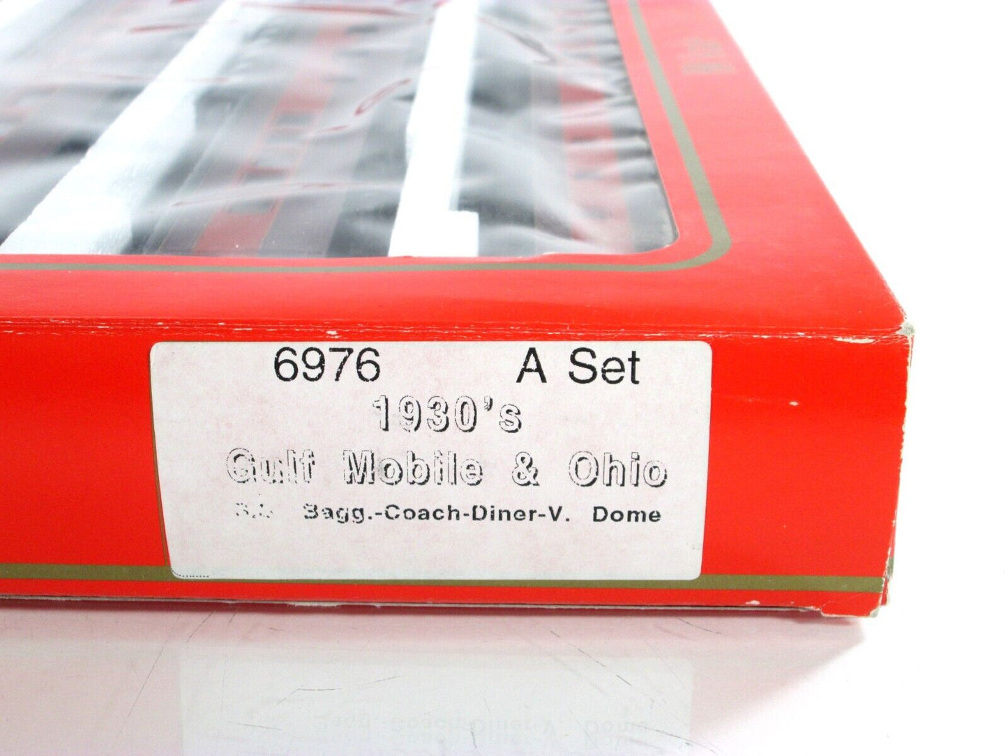 HO Scale ***GULF MOBILE & OHIO*** 1930s Passenger 4-Car Set A --- Rivarossi 6976