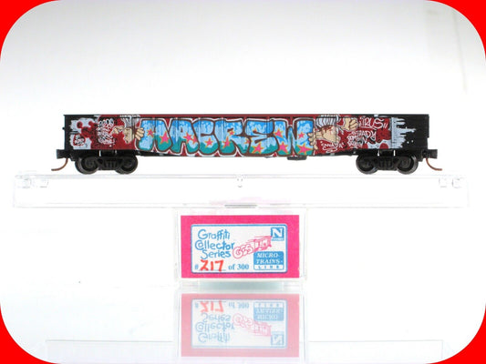 N Scale CP Rail **AACREW** Graffiti Gondola, #217 of 300 -- Micro Trains **RARE*