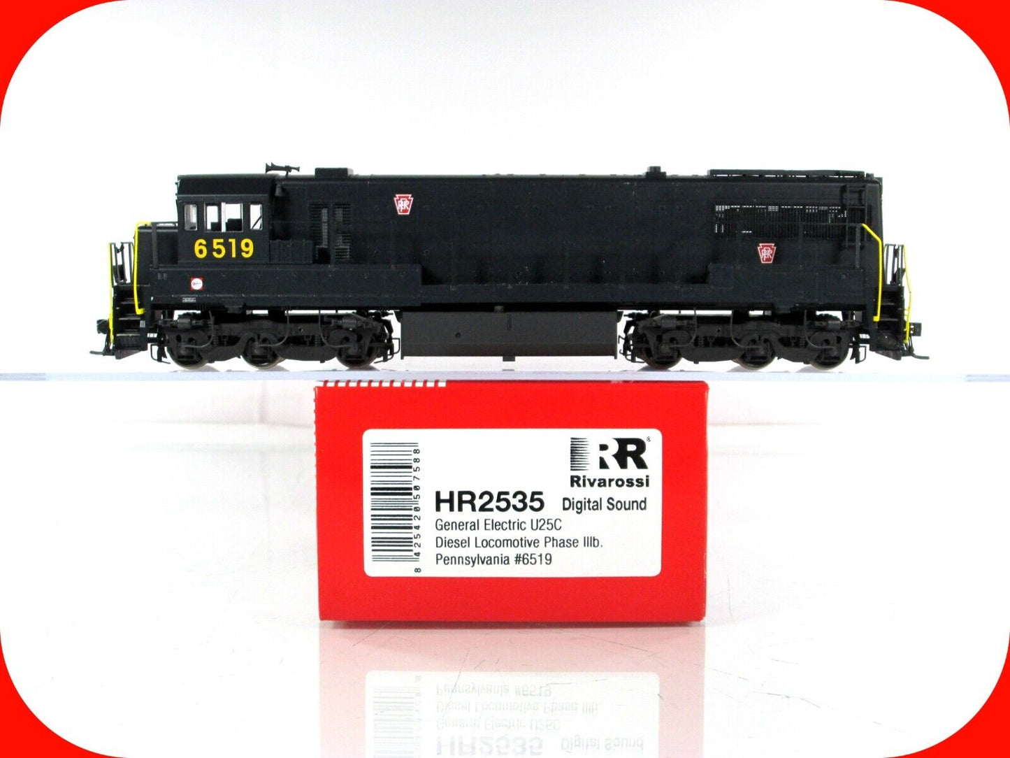 HO Scale ***Pennsylvania*** U25C Phase IIIb #6519 - Rivarossi HR2535 - DCC Sound