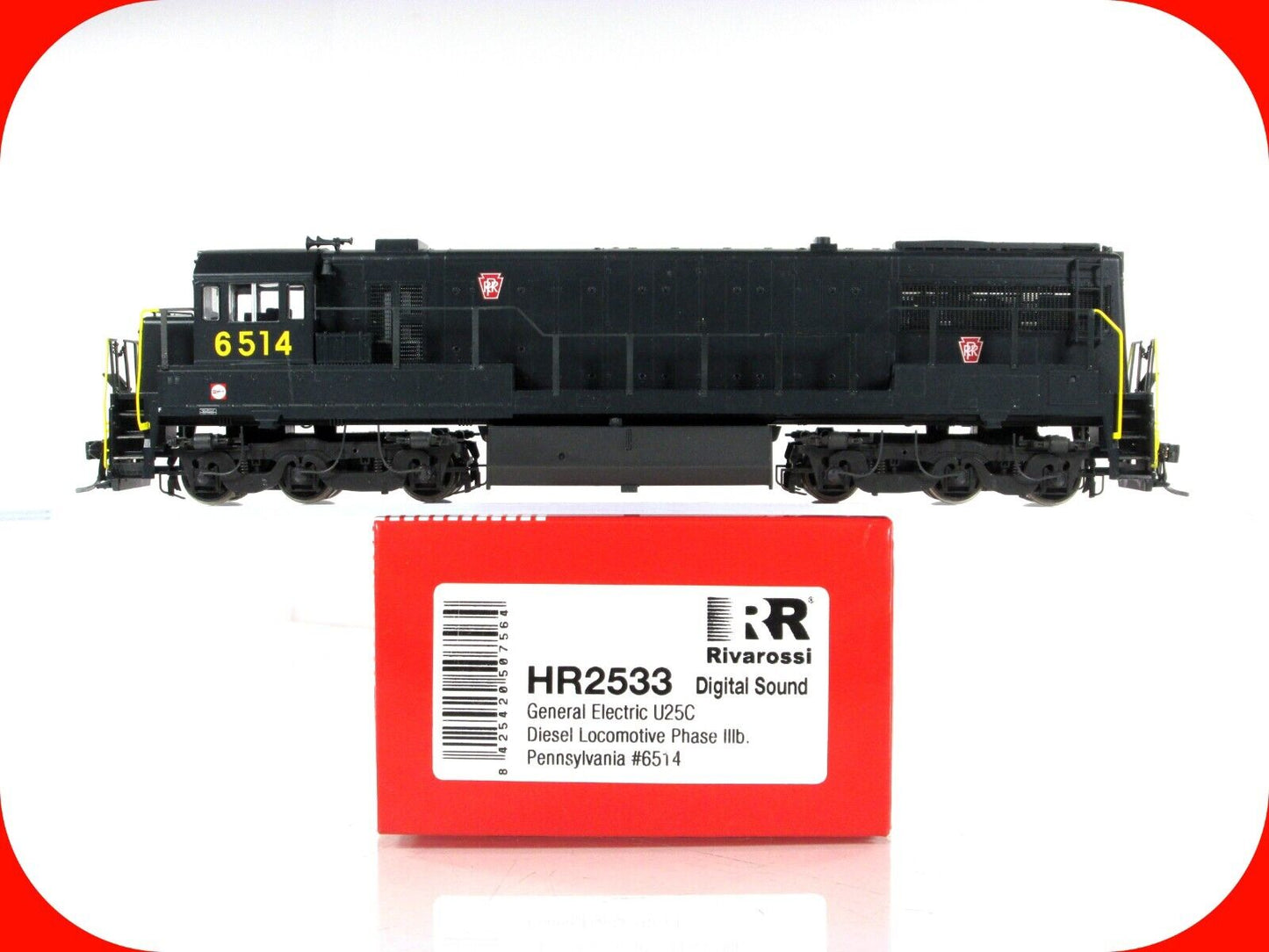 HO Scale ***Pennsylvania*** U25C Phase IIIb #6514 - Rivarossi HR2533 - DCC Sound