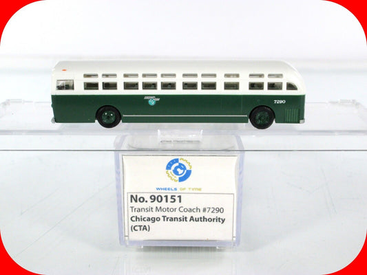 N Scale ***CHICAGO TRANSIT AUTHORITY*** Motor Coach #7290 - WHEELS of TIME 90151