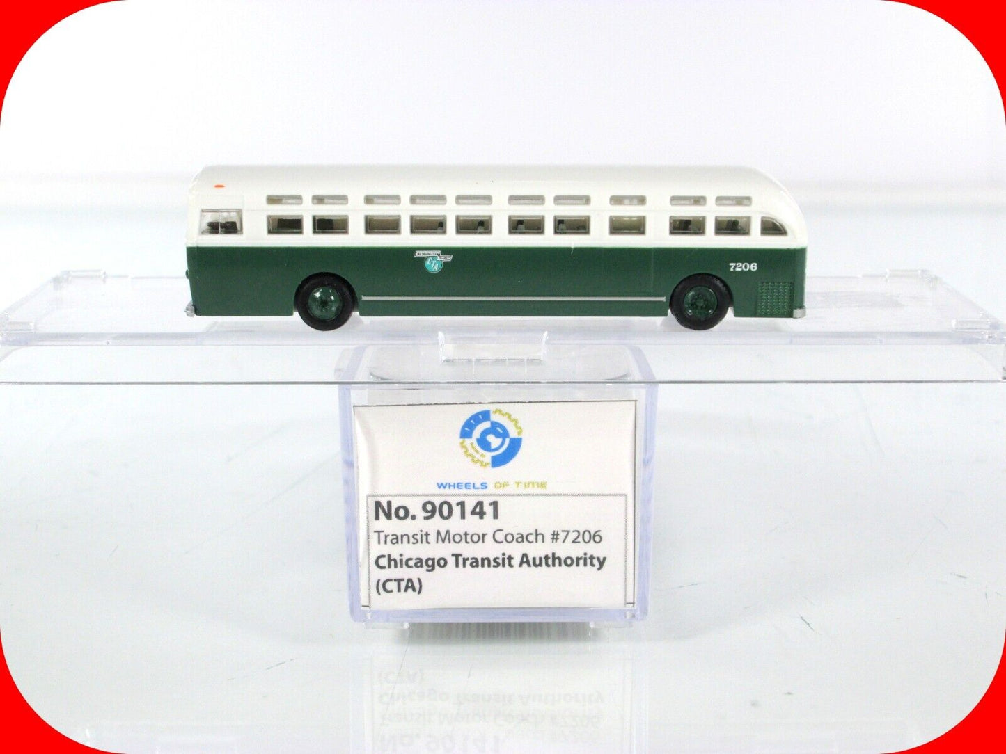 N Scale ***CHICAGO TRANSIT AUTHORITY*** Motor Coach #7206 - WHEELS of TIME 90141