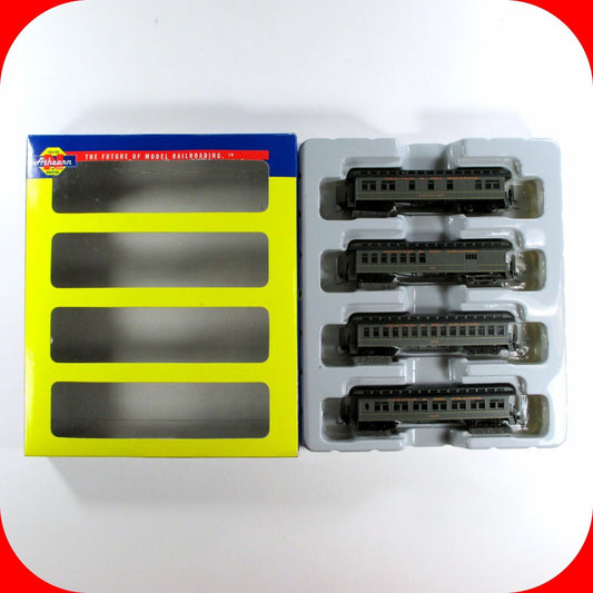 N Scale D&RGW / Denver Rio Grande Overland Passenger 4-Car Set --- Athearn 11853