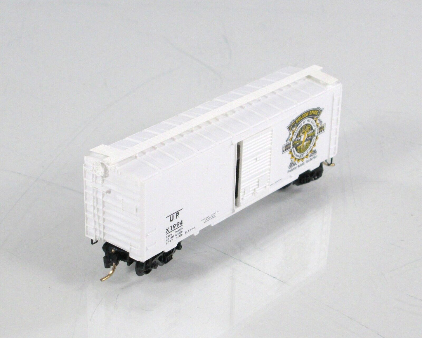 N Scale **U.P. GOLDEN SPIKE** *1869-1994* Box Car -- Micro Trains / Lowell Smith