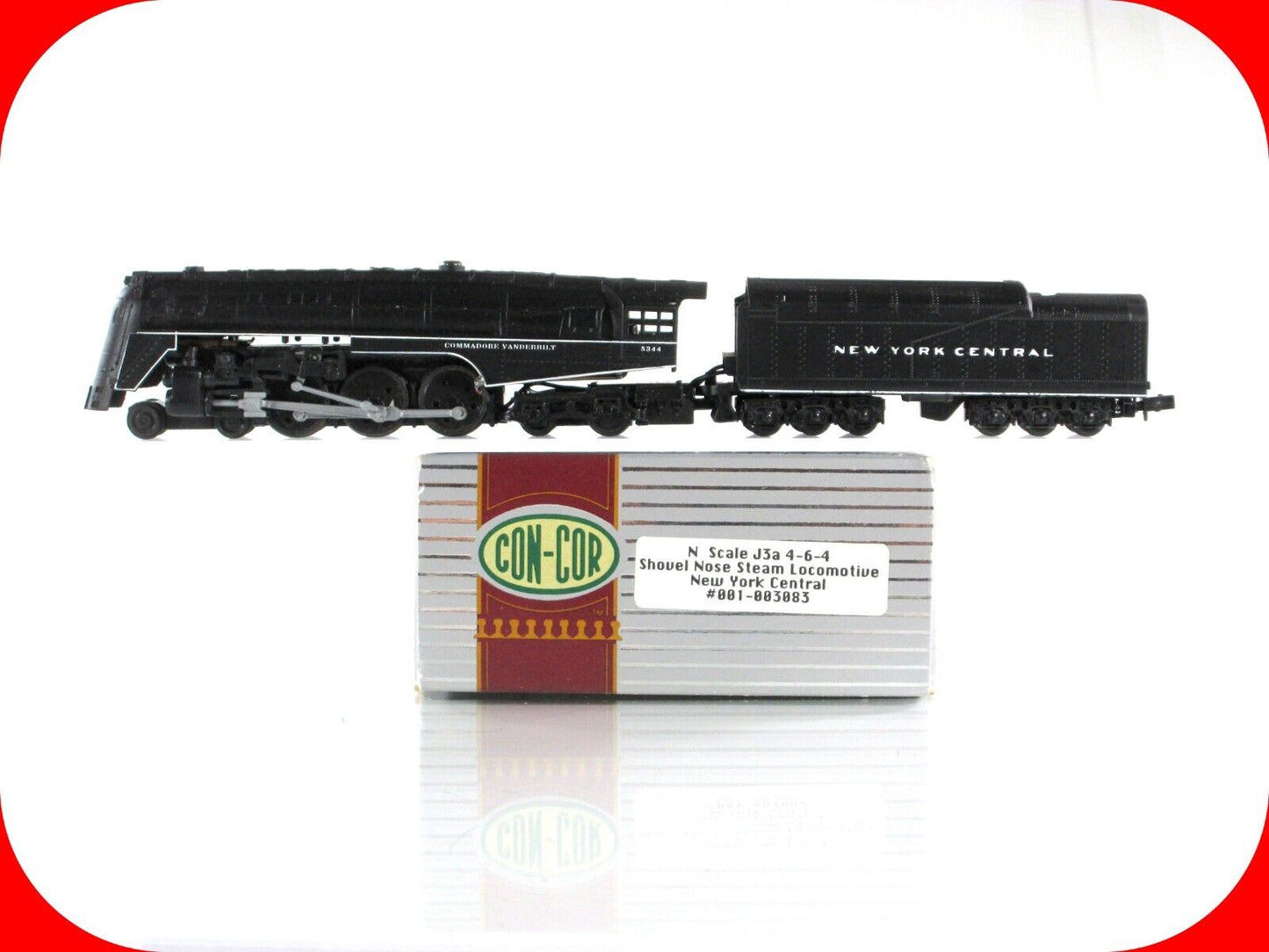 N Scale *NEW YORK CENTRAL* J3a 4-6-4 Steam Locomotive #5344- Con-Cor 3083