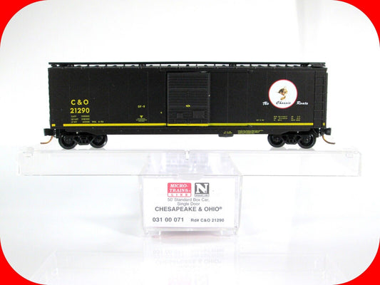 N Scale CHESAPEAKE OHIO, CHESSIE KITTEN Box Car C&O 21290 -Micro Trains 03100071
