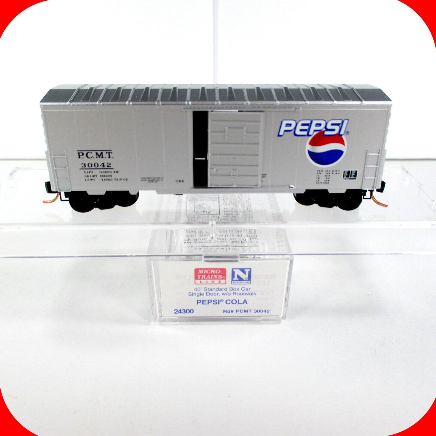 N Scale PEPSI-COLA 40' Billboard Box Car ---- PCMT 30042 ---- Micro Trains 24300