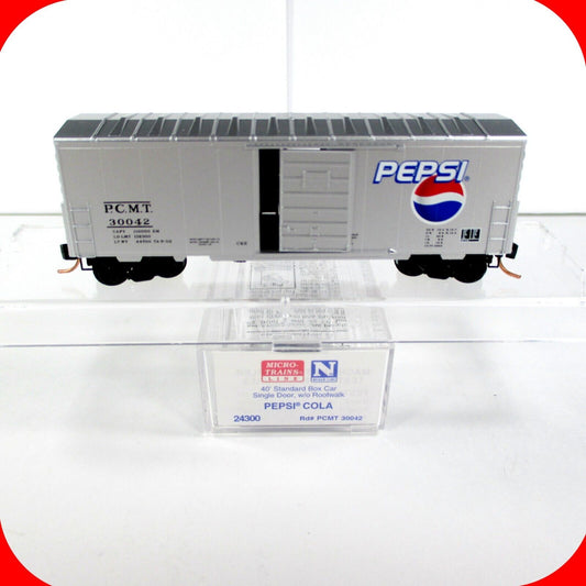 N Scale PEPSI-COLA 40' Billboard Box Car ---- PCMT 30042 ---- Micro Trains 24300