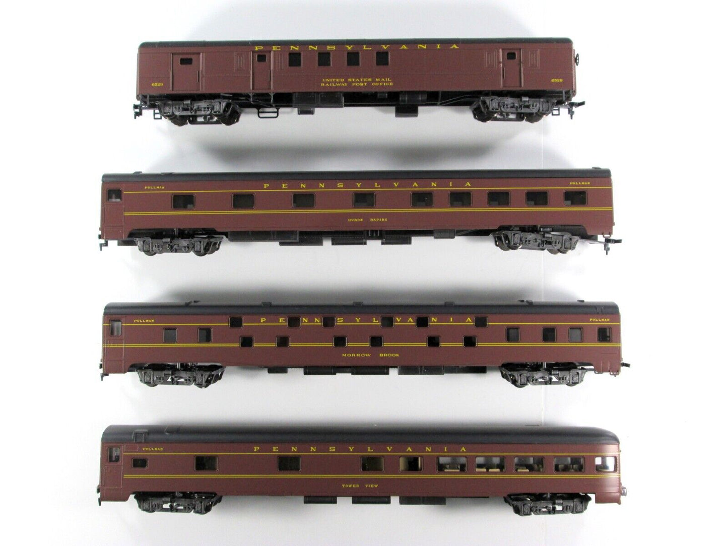 HO Scale *PENNSYLVANIA* 1930s Passenger 4-Car Set B -- Rivarossi 6959, Interiors
