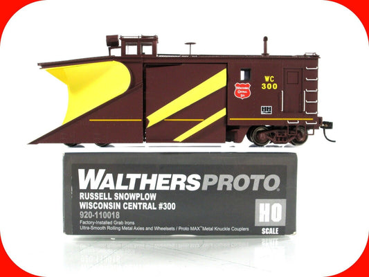 HO Scale ***WISCONSIN CENTRAL*** MoW Russell Snow Plow #300 -Walthers 920-110018