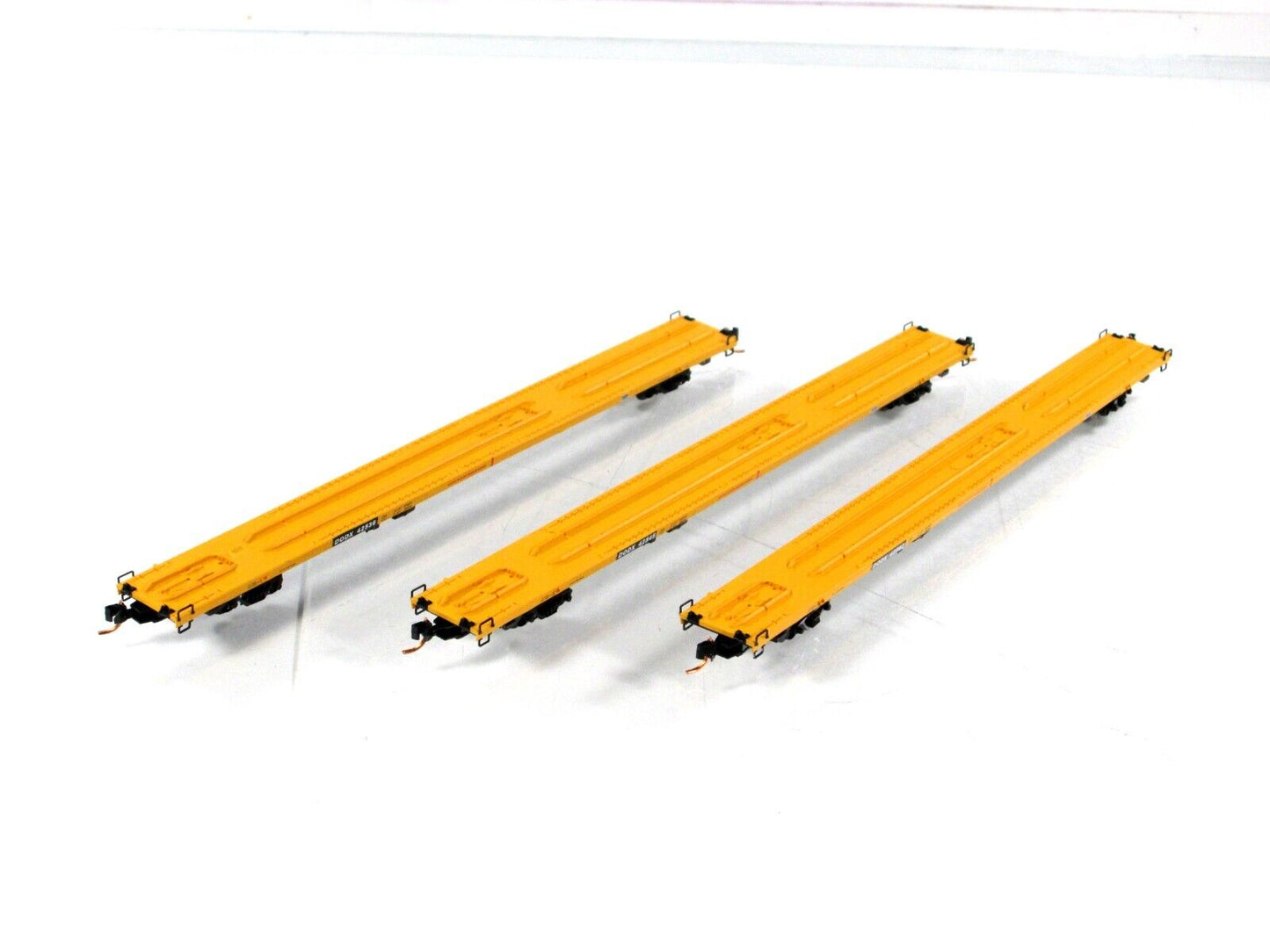 N Scale **US MARINE CORPS** 89' TOFC Flat Car 3-Pk, DODX - Micro Trains 99301100