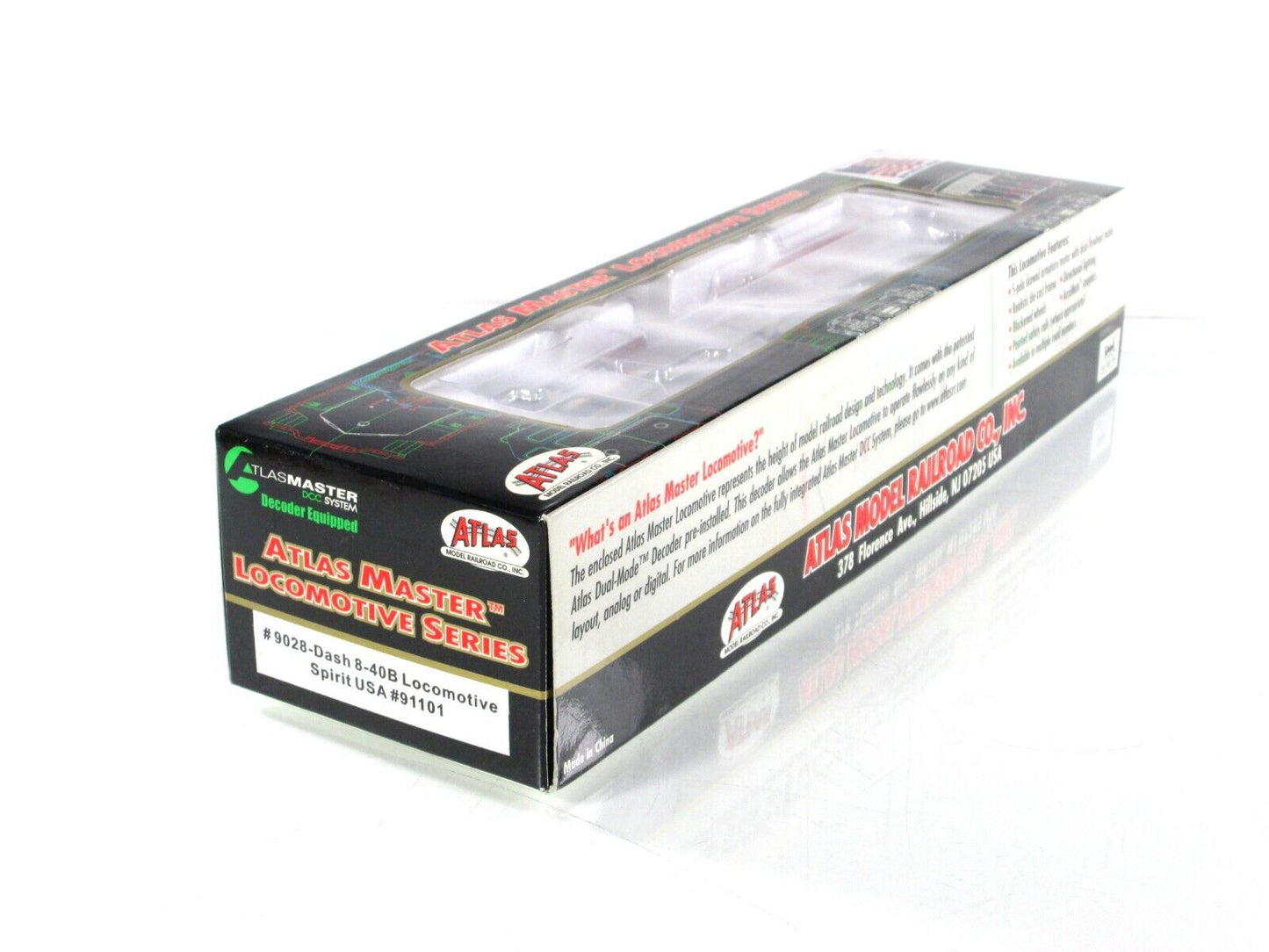 HO Scale *GOD BLESS AMERICA, 9/11* Dash 8-40B -Atlas Master 9013, DCC Rdy, *Read