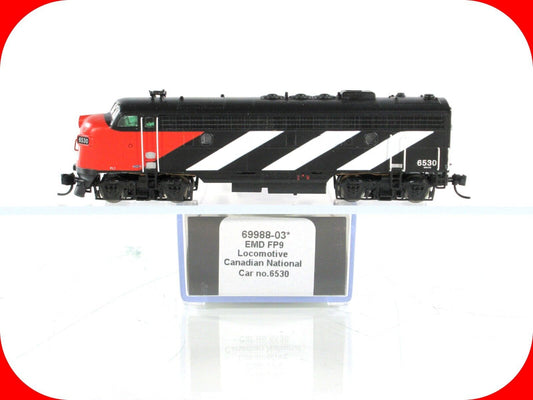 N Scale ***CANADIAN NATIONAL*** EMD FP9 #6530 -- Intermountain 69988-03, DCC Rdy