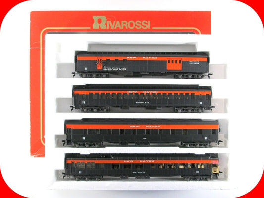 HO Scale **NEW HAVEN** 1920s Heavyweight Passenger 4-Car Set B -- Rivarossi 6889