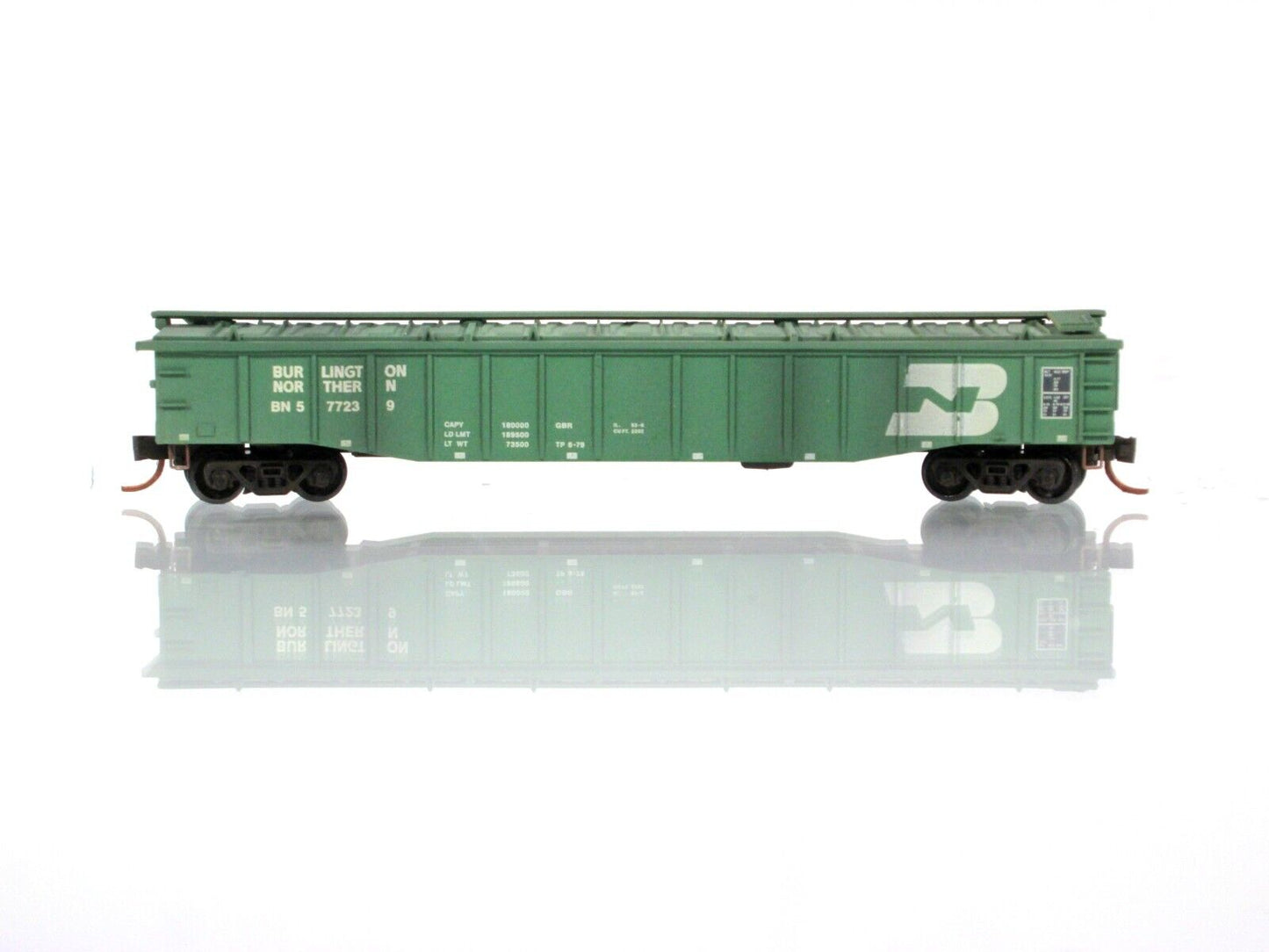 N Scale **BURLINGTON NORTHERN** Weathered Gondola #577239 -Micro Trains 10644251