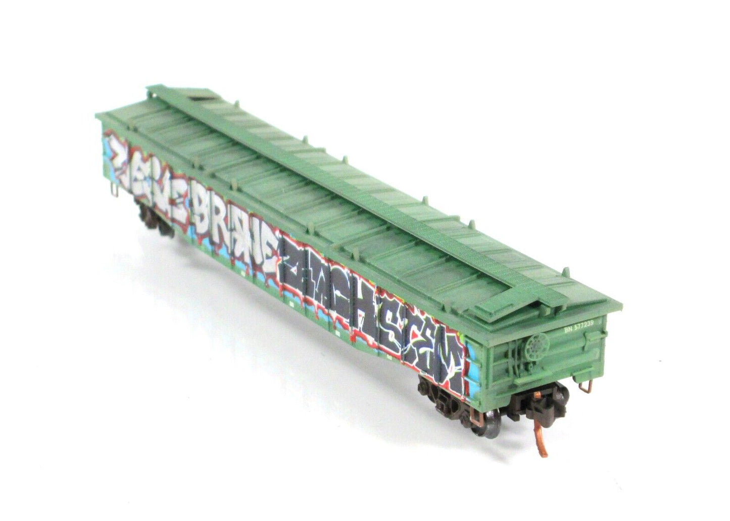 N Scale **BURLINGTON NORTHERN** Weathered Gondola #577239 -Micro Trains 10644251