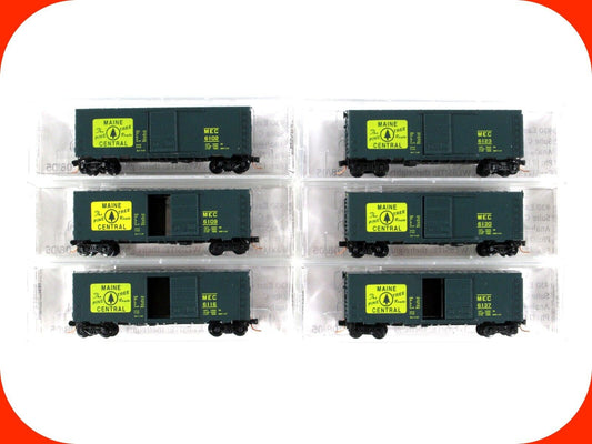 N Scale ***MAINE CENTRAL*** 40' Box Car Set - Premiere Editions 2538, MTL **RARE