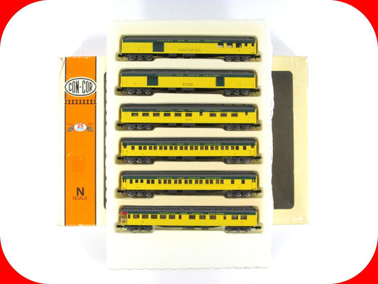 N Scale **CHICAGO NORTH WESTERN* Heavyweight Passenger 6-Car Set -Con-Cor 570014
