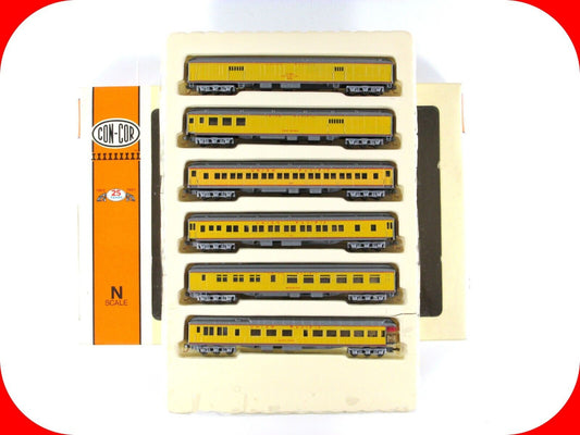 N Scale **UNION PACIFIC** HvyWght Passenger 6-Car Set -Con-Cor 570013, MTL Cplrs