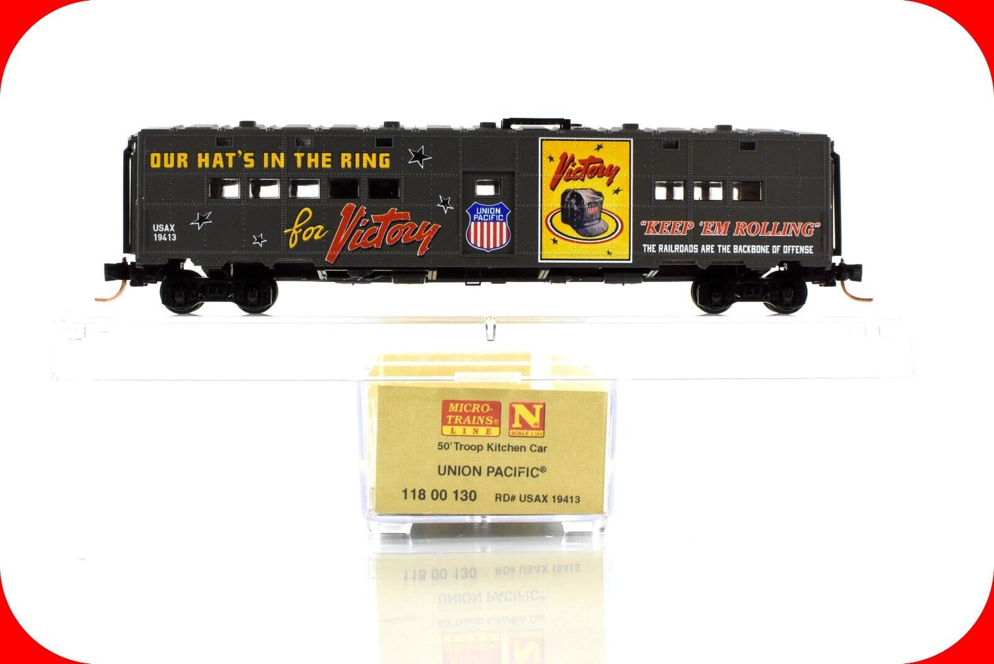 N Scale WWII Troop Kitchen *HAT'S IN THE RING* Art #19413 -Micro Trains 11800130