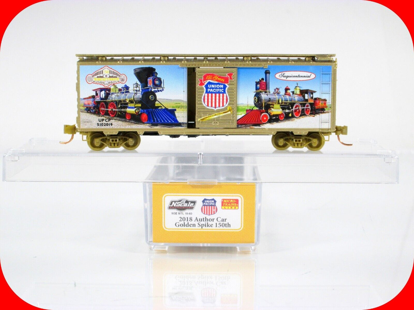 N Scale **UNION PACIFIC GOLDEN SPIKE** Box Car - MTL NSE 19-60 **EXTREMELY RARE