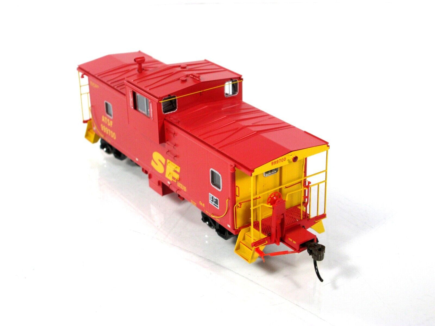 HO Scale ***SANTA FE, KODACHROME*** CE-8 Caboose #999700 - Athearn *LED Lighting