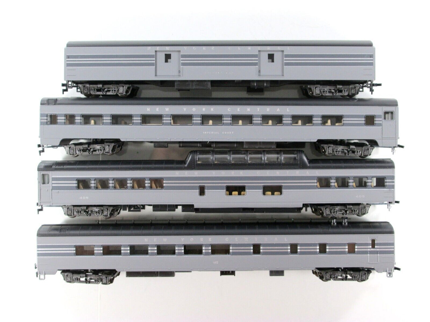HO Scale ***NEW YORK CENTRAL*** 1930s Gray Passenger 4-Set A --- Rivarossi 6946