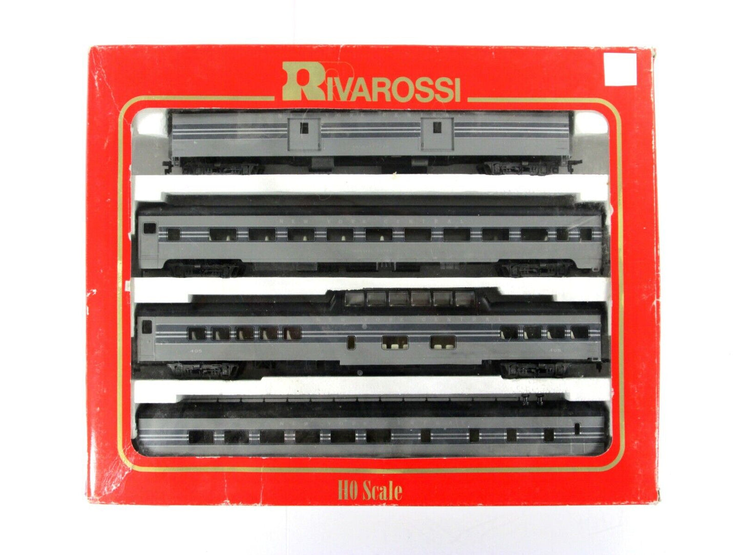 HO Scale ***NEW YORK CENTRAL*** 1930s Gray Passenger 4-Set A --- Rivarossi 6946