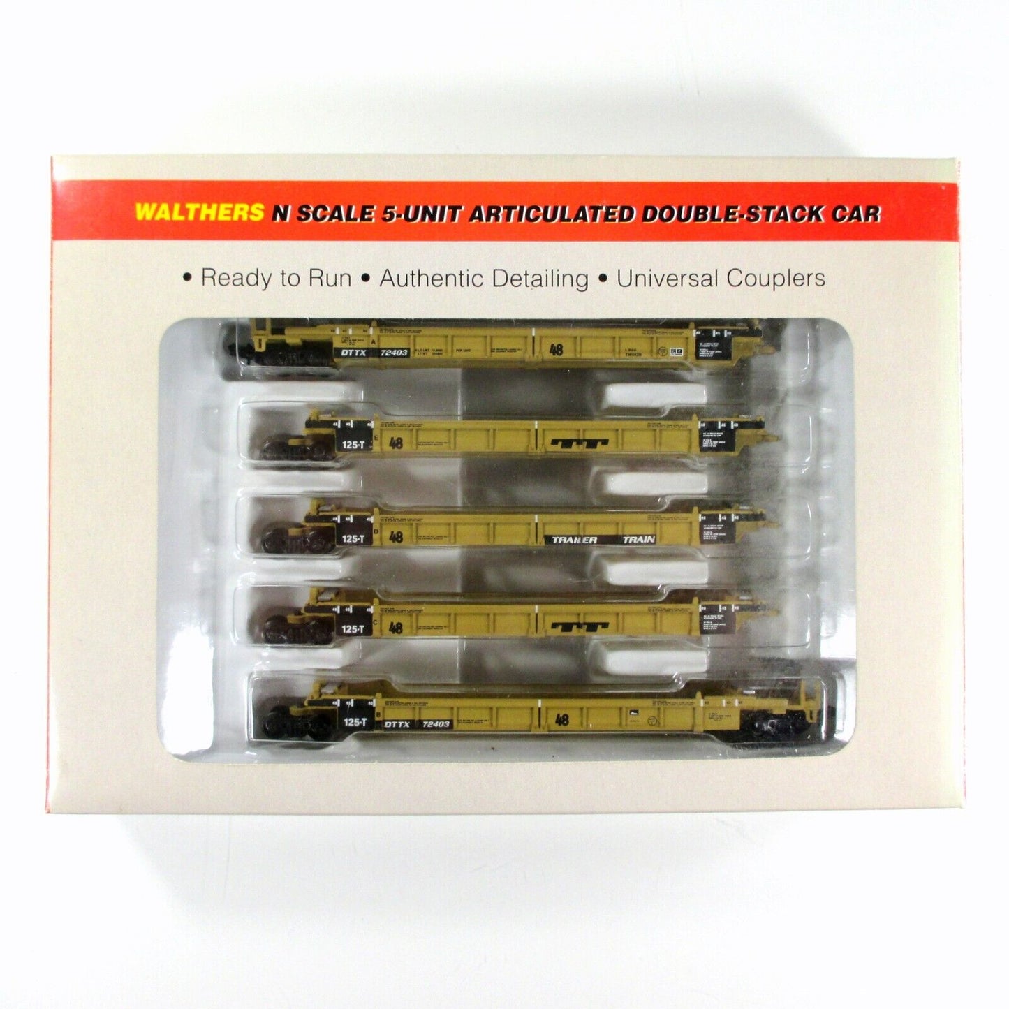 N SCALE ***TTX*** Thrall 5-Unit Articulated Well Car #72403 -  Walthers 932-8109