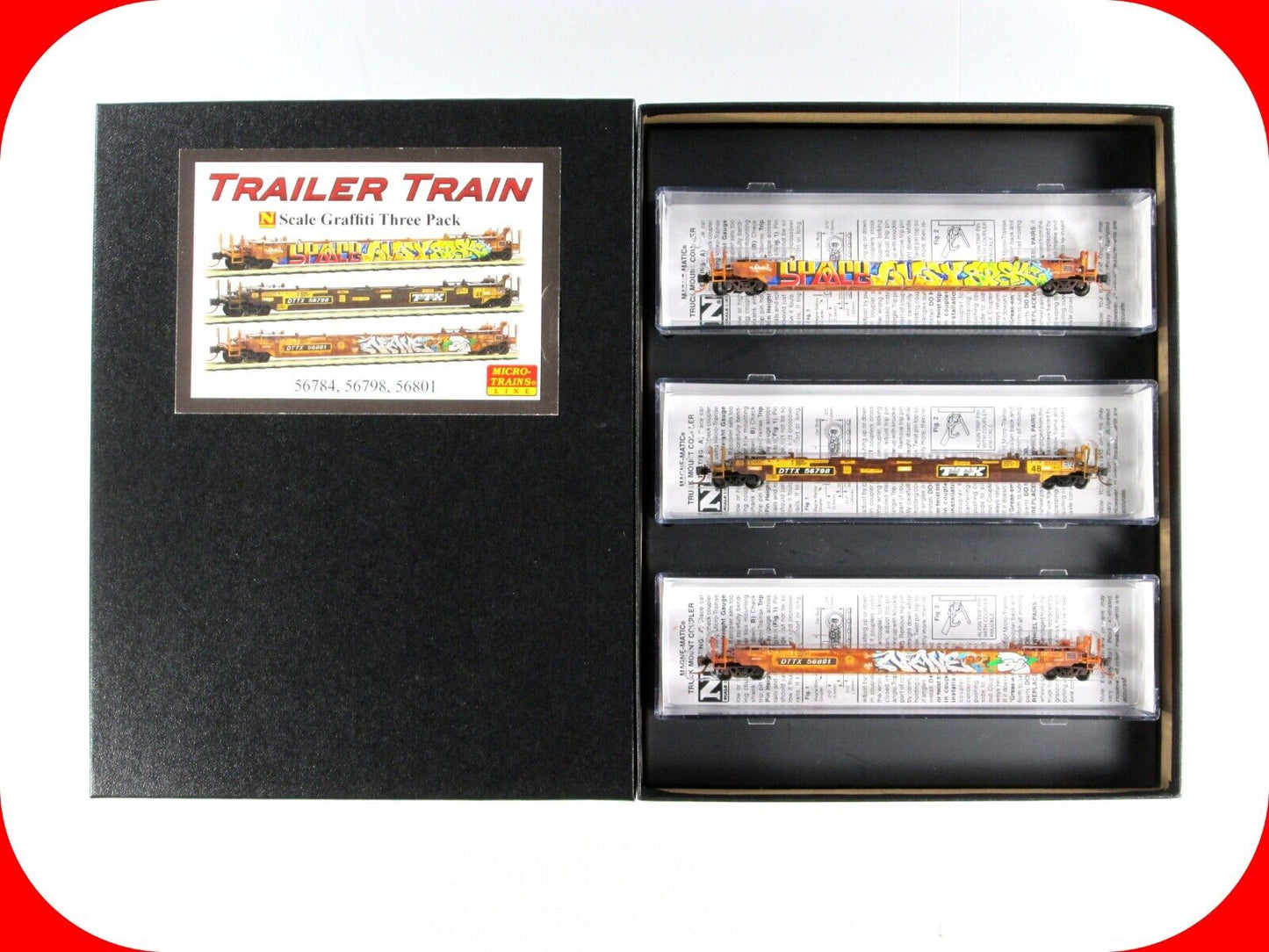 N Scale **TRAILER TRAIN** Weathered Well Car 3-Pack Set -- Micro Trains 99305450