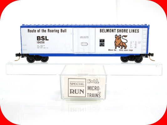 N Scale BELMONT SHORE 50' Box Car - BSL #104256 - Micro Trains Special Run *RARE