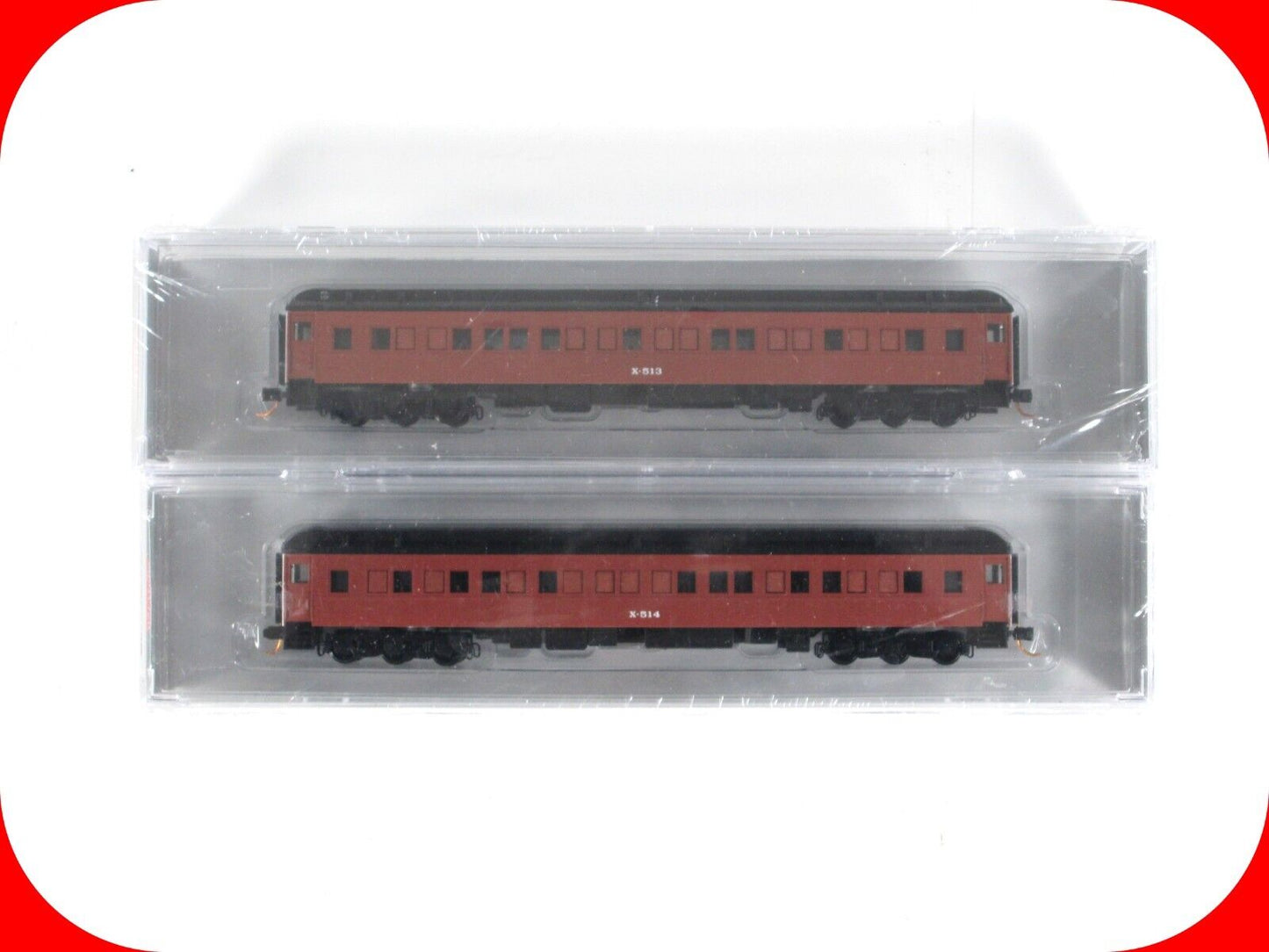 N Scale **SP&S** MOW Passenger Car Set - X-513, 514 -Micro Trains / Lowell Smith