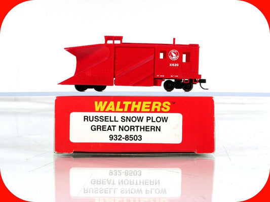 N Scale **GREAT NORTHERN** Snow Plow, GN X1520 - Walthers 932-8503, Knuckle Cplr