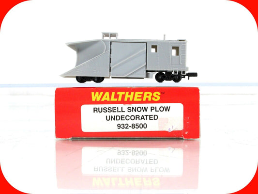 N Scale ***UNDECORATED*** MoW Russell Snow Plow -------------- Walthers 932-8500