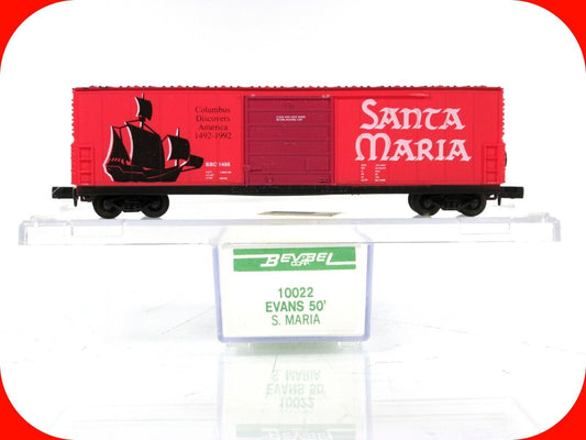 N Scale ***SANTA MARIA** Columbus Discovers America Box Car 1492 - Bev-Bel 10022