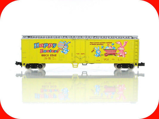 N Scale ***HAPPY EASTER*** 50' Single Door Box Car - BBCX 2512 - Atlas / Bev-Bel