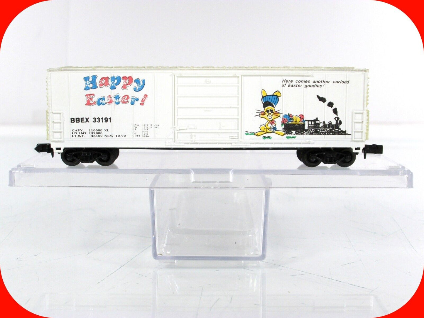 N Scale ***HAPPY EASTER*** 50' Box Car, BBEX 33191 -- Bev-Bel / Life-Like 2172-1