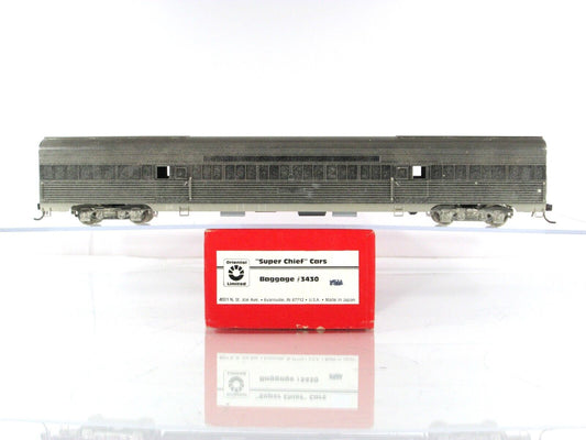 HO Scale BRASS **ATSF SUPER CHIEF** Baggage Car #3430 - by ORIENTAL, Knuckle Cpl