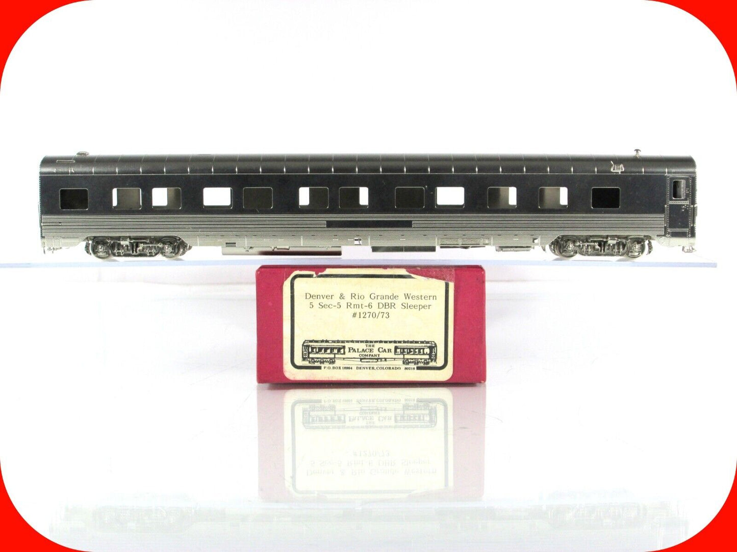 HO Scale BRASS ***DENVER RIO GRANDE W*** Sleeper #1270-1273 - Palace Car Company